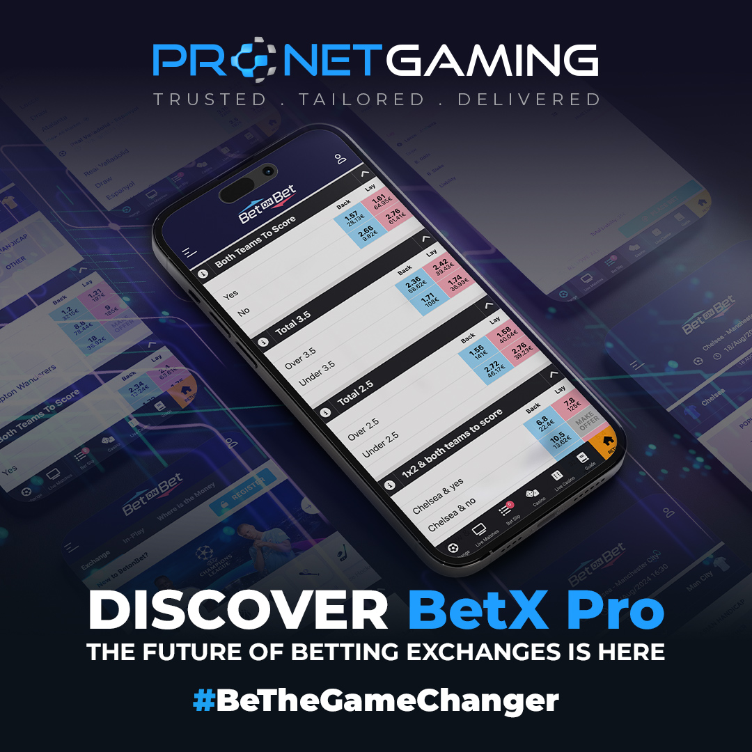 Pronet Gaming launches groundbreaking BetX Pro betting exchange